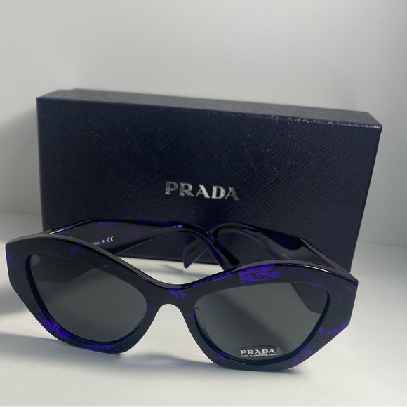 🔥New🔥- Prada Symbole sunglasses SPR07Y Acetate frame front in abstract v… - Picture 8 of 17